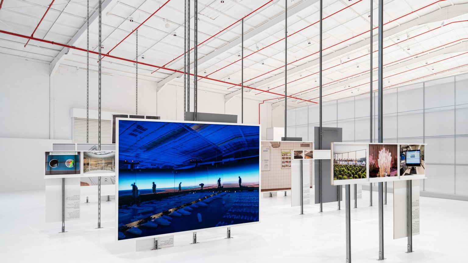 After Rain, Diriyah Contemporary Art Biennale 2024, installation view, Armin Linke & Ahmed  Mater, Saudi Futurism (2024).
